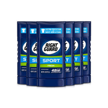 Load image into Gallery viewer, Right Guard Sport Antiperspirant Deodorant Invisible Solid Stick, Fresh, 2.6 Ounce (Pack of 6)
