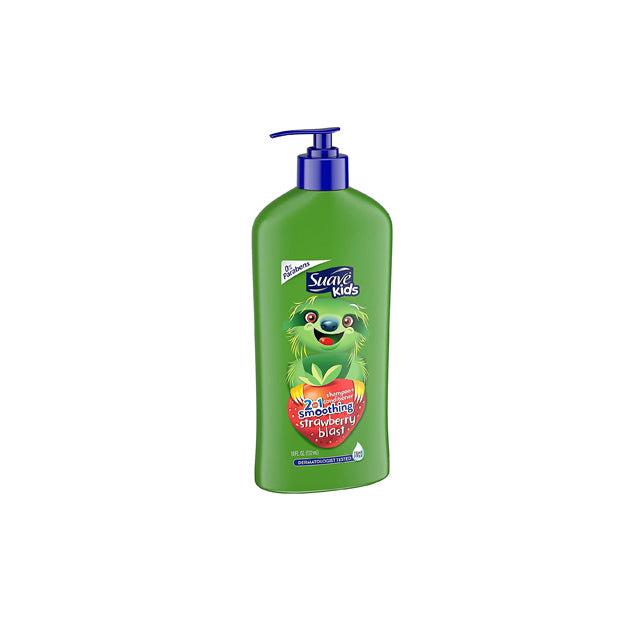 Suave Kids 2 in 1 Shampoo & Conditioner with Pump, Strawberry 18 Oz (2 Pack)